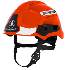 Casque MSA F2XR orange JSP