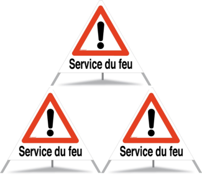 Signal pliant Triopan Service du feu