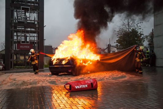 Couverture anti-feu VLITEX Premium M, dans caisse métallique