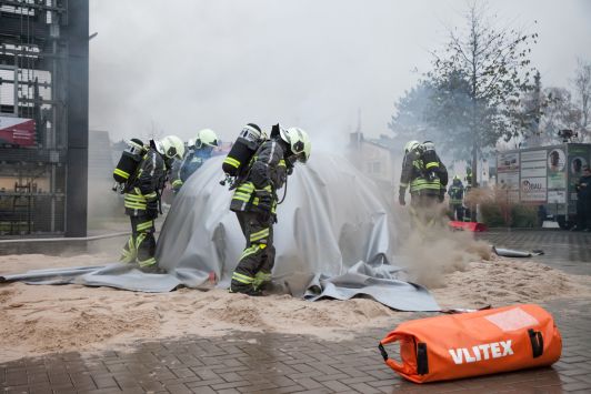 Couverture anti-feu VLITEX Premium M, dans caisse métallique