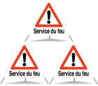 Signal pliant Triopan Service du feu