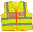 Gilet de sécurité pour sapeurs-pompiers, jaune fluo 