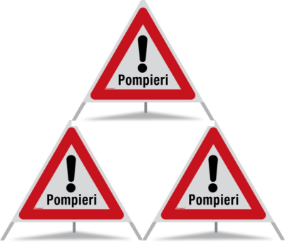 Signal pliant Triopan Pompieri